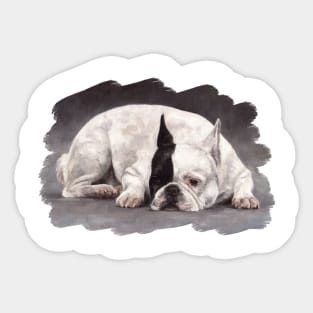 French Bulldog Painting Sticker